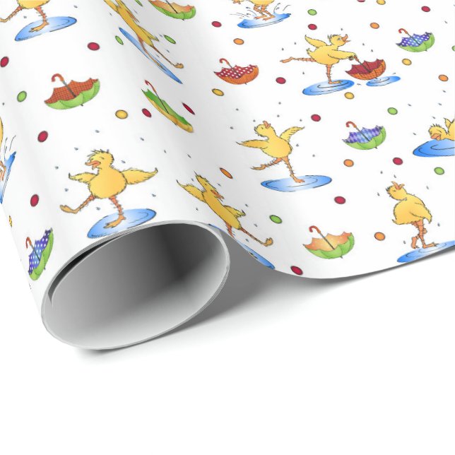 Spring Ducks Wrapping Paper (Roll Corner)