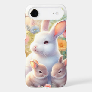 Spring Easter Bunny Family Floral Garden iPhone 17 Air Case