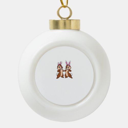 Spring Easter Ceramic Ball Christmas Ornament