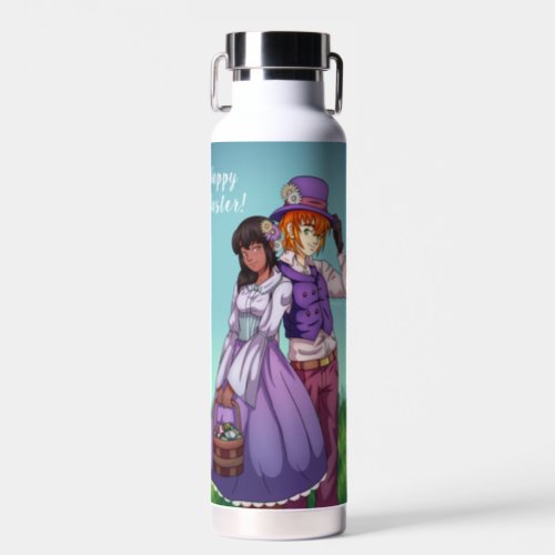 Spring Easter Couple Water Bottle