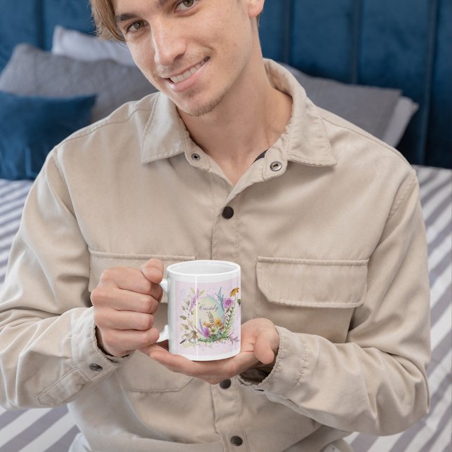 Spring Easter Egg Bird Flowers Floral  Giant Coffee Mug (Creator Uploaded)