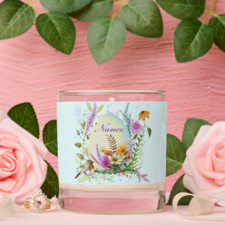 Spring Easter Egg Bird Flowers Floral  Scented Candle