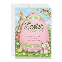 Spring Easter Egg Hunt Invitation