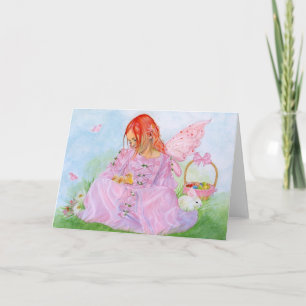 Spring Easter Fairy Bunny Card