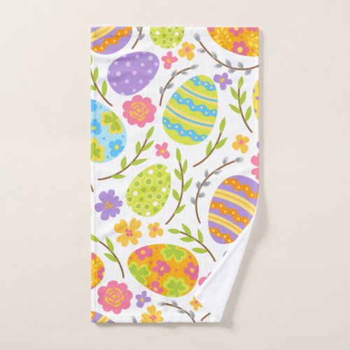 Spring  Easter Holiday Seamless Pattern Gift Hand Towel