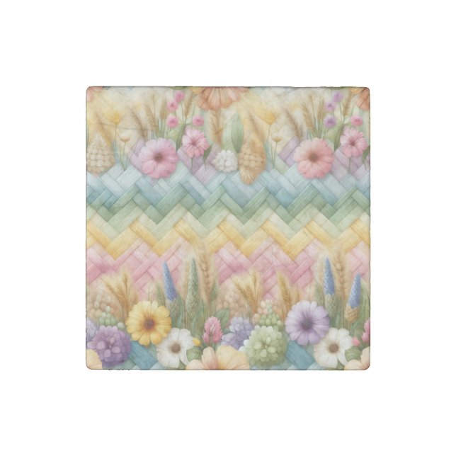 Spring Easter Joy Stone Magnet (Front)