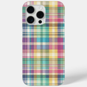Spring/Easter pastel plaid/tartan iPhone 15 Pro Max Case