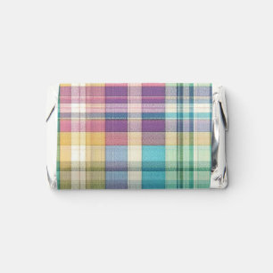 Spring/Easter pastel plaid/tartan Hershey's Miniatures