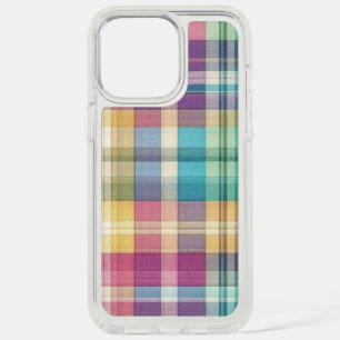 Spring/Easter pastel plaid/tartan iPhone 15 Pro Max Case
