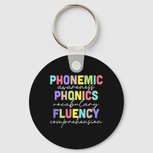 Spring Easter Reading Teacher Science Of Reading  Keychain
