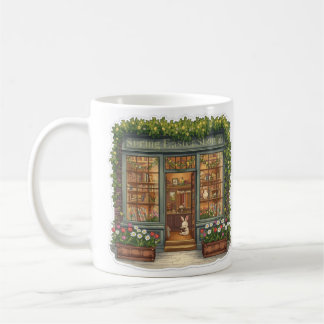 Spring Easter Shop with Cute Reading Bunny Coffee Mug