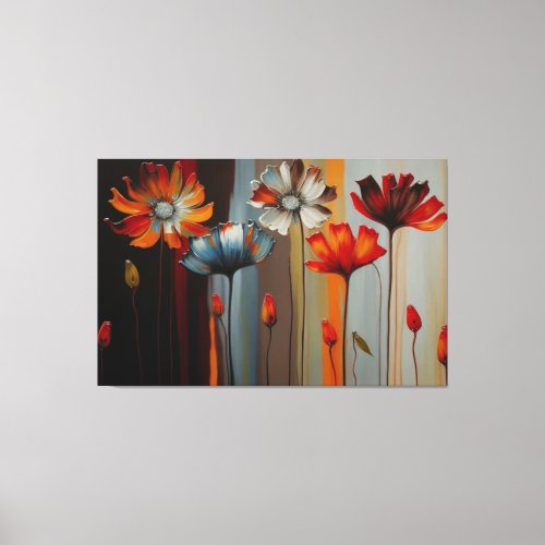 Spring Emergence Floral Art Modern Art Canvas Print