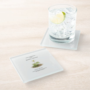 Spring Ephemerals of Japan – Japanese Anemone Glas Glass Coaster