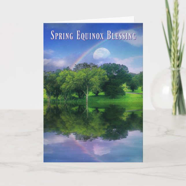 Spring Equinox Blessings Card (Front)