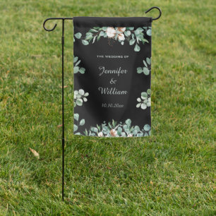 Spring Eucalyptus Wedding Event Garden Flag