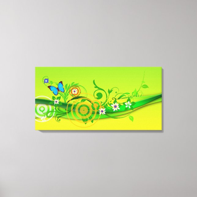 Spring Explosion Wrapped Canvas Print (Front)