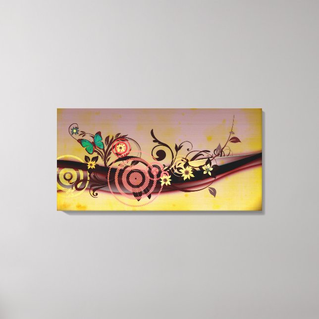Spring Explosion Wrapped Canvas Print (Front)