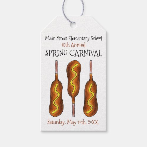 Spring Fair Carnival Festival Corn Dog Corndog Gift Tags