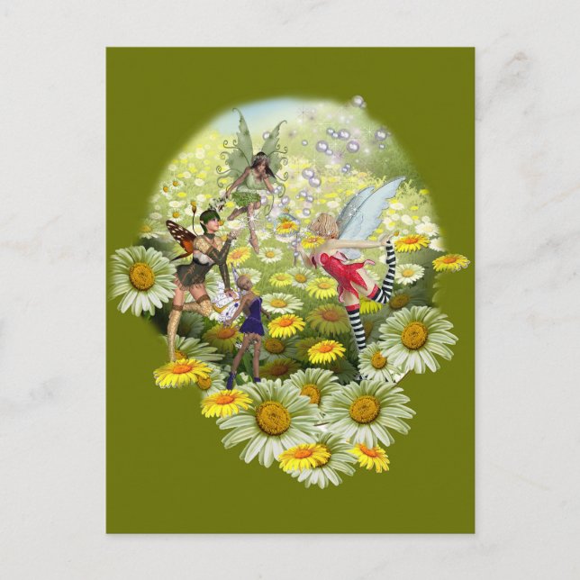 Spring fairies postcard (Front)