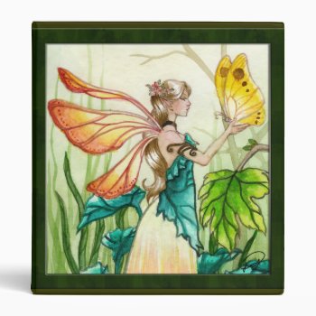Spring Fairy 3 Ring Binder by Ppeppermint at Zazzle