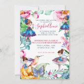 Spring Fairy Birthday Party Invitation (Front)