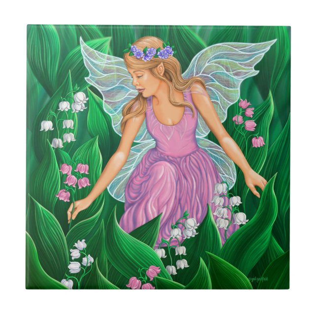 Spring Fairy Ceramic Tile (Front)