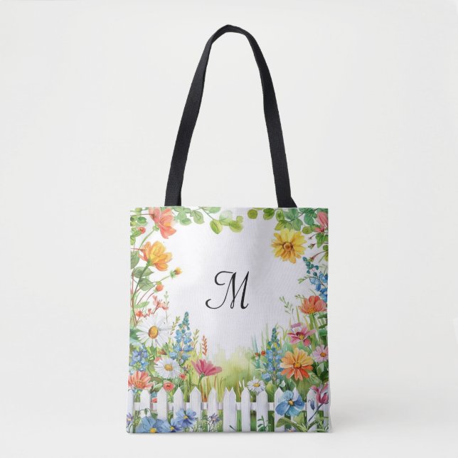 Spring Fairy Garden Customized Tote Bag (Front)