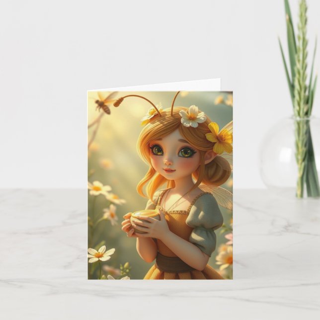  Spring Fairy Portrait Card (Front)