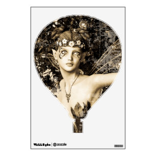 Spring Fairy Woodland Vintage Photo Fantasy Art Wall Sticker