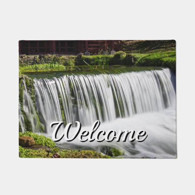 Spring Falls At Hodgson Welcome Doormat (Front)