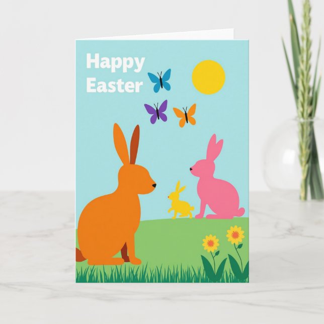 Spring Family Easter Card (Front)