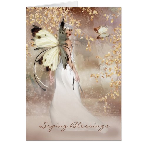 Spring Fantasy Fairy Art Card _ The Spirit Of Dawn