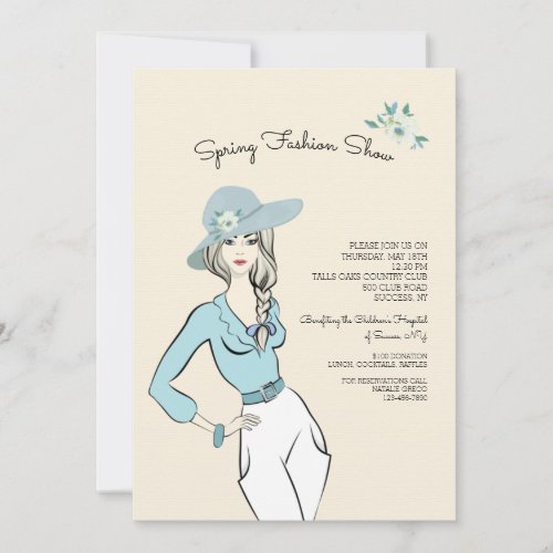 Spring Fashion Show Invitation