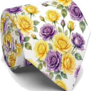 Spring Fashion Wedding & Event Floral Necktie