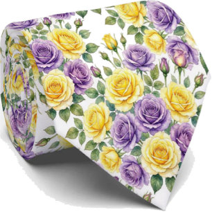 Spring Fashion Wedding & Event Floral Necktie