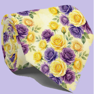 Spring Fashion Wedding & Event Floral Necktie