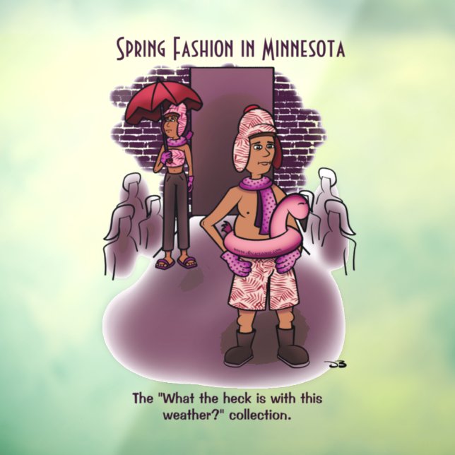 Spring Fashion Window Cling (Sheet 3)