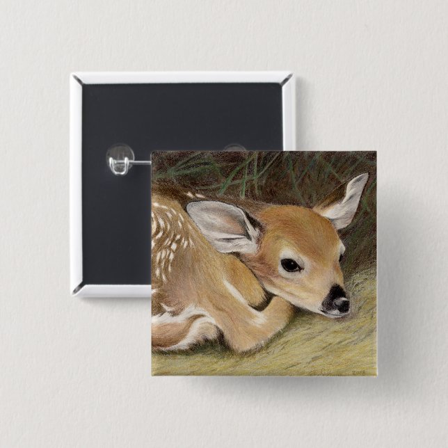 Spring Fawn Button (Front & Back)