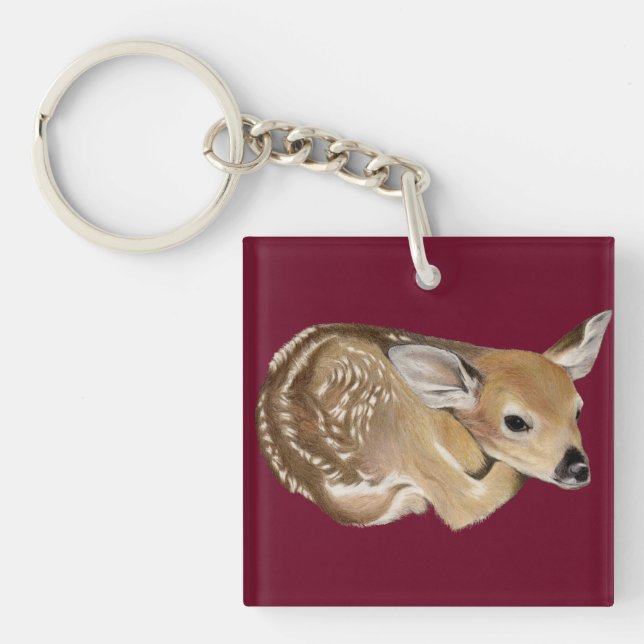 Spring Fawn Keychain (Front)