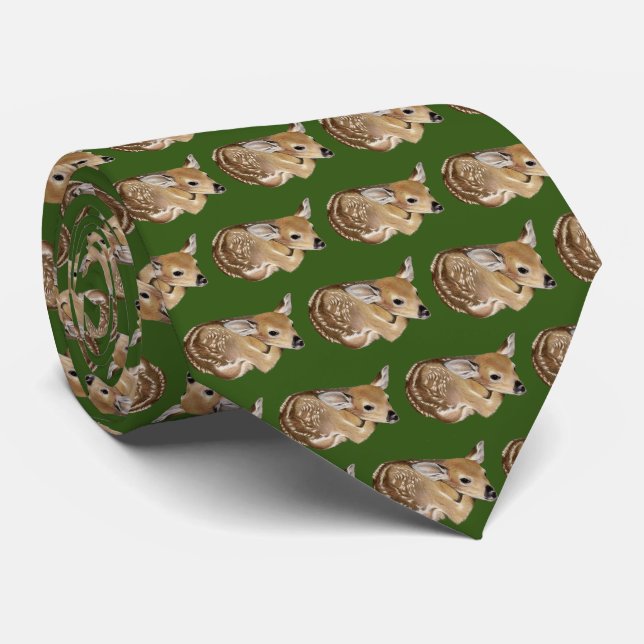 Spring Fawn Neck Tie (Rolled)