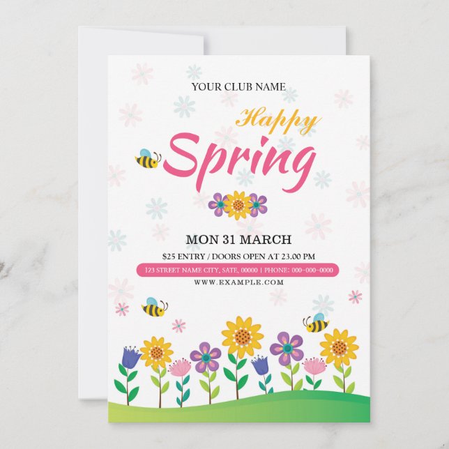 Spring Festival Flyer Invitation (Front)