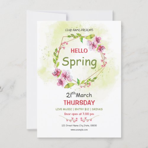 Spring Festival Flyer Invitation