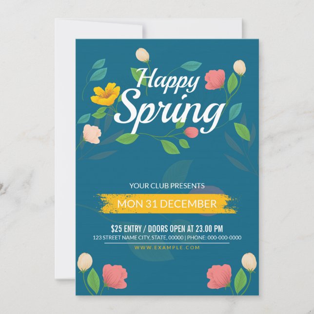 Spring Festival Flyer Template (Front)