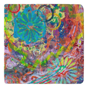 Spring Fever 2 Marble Trivet