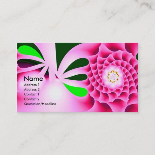 Spring Fever Colorful Abstract Business Card