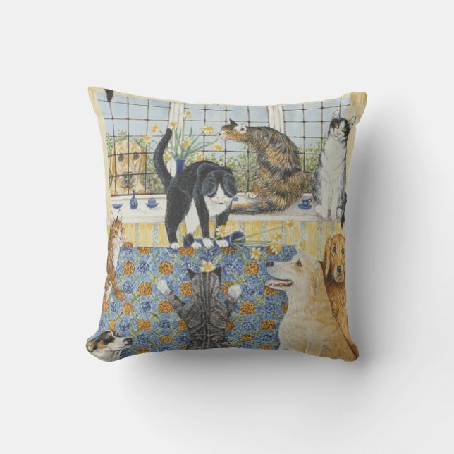 Spring Fever Throw Pillow (Front)