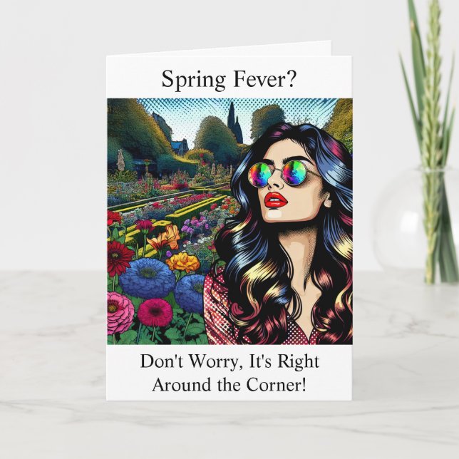 Spring Fevers | Woman in Garden Card (Front)