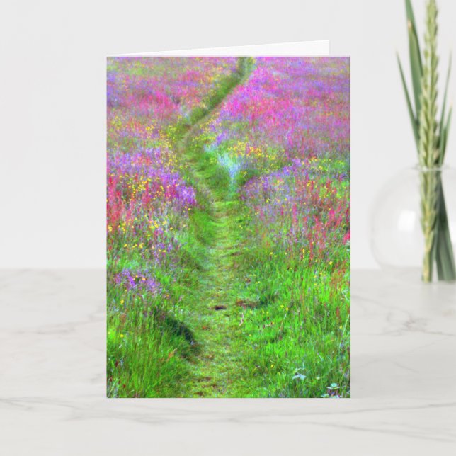 Spring field greetings card (Front)