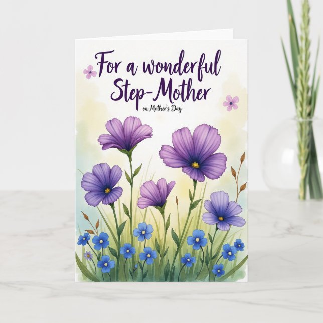 Spring Field Mothers Day Card (Front)