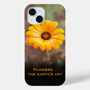 Spring Flash African Daisy Close Up Photo Custom iPhone 15 Case